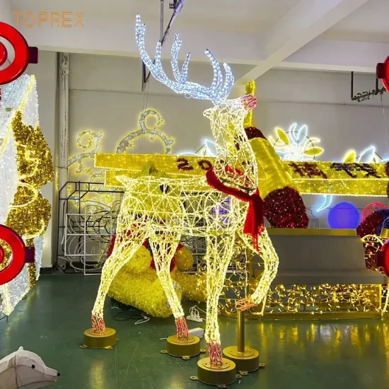 China Großhandel Outdoor Große Navidad Weihnachts-Rentierlichter