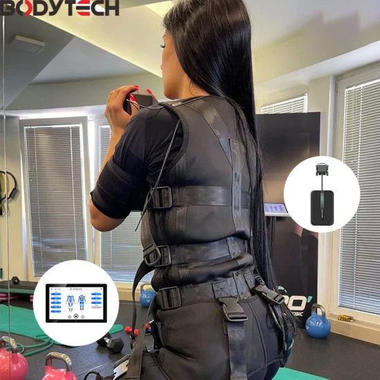 Bodytech Professioneller Mikrostrom-Maschinen-Trainingsanzug, Muskelstimulationsanzug, EMS-Trainingsanzug